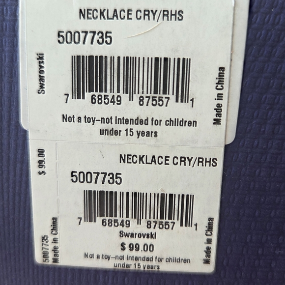 Swarovski Signarure Silver Crystal Swan Necklace - Picture 5 of 7